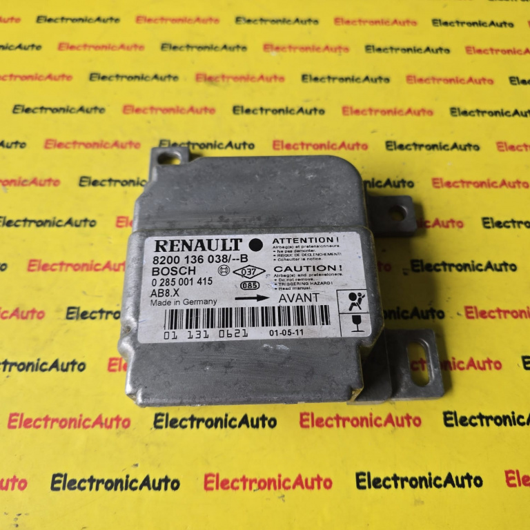 Calculator AIRBAG RENAULT CLIO 2, 0285001415, 8200136038B,