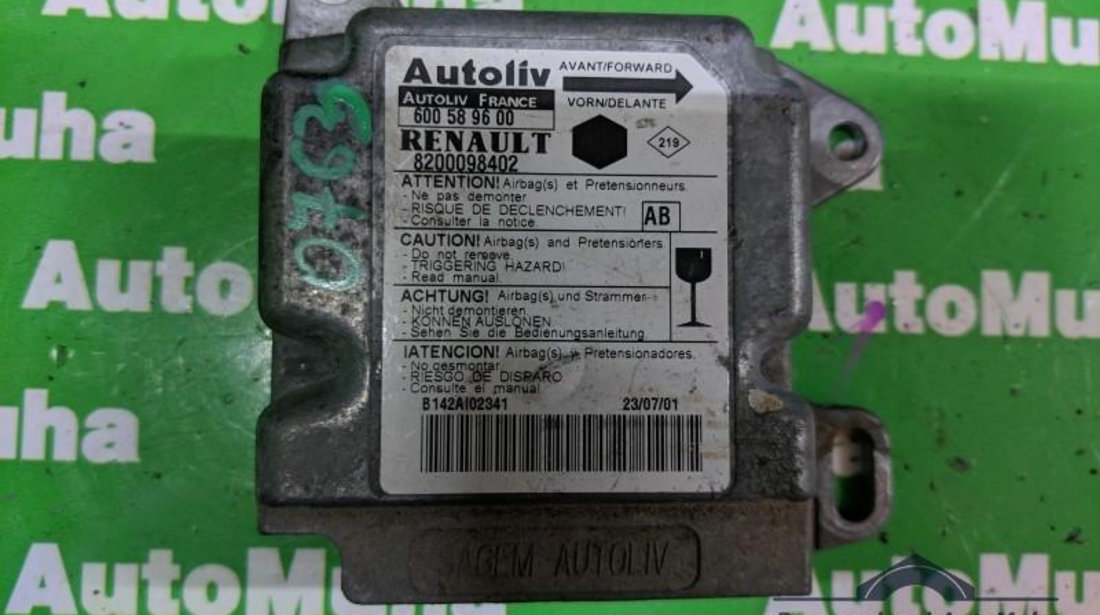 Calculator airbag Renault Clio 2 (1998-2005) 8200098402