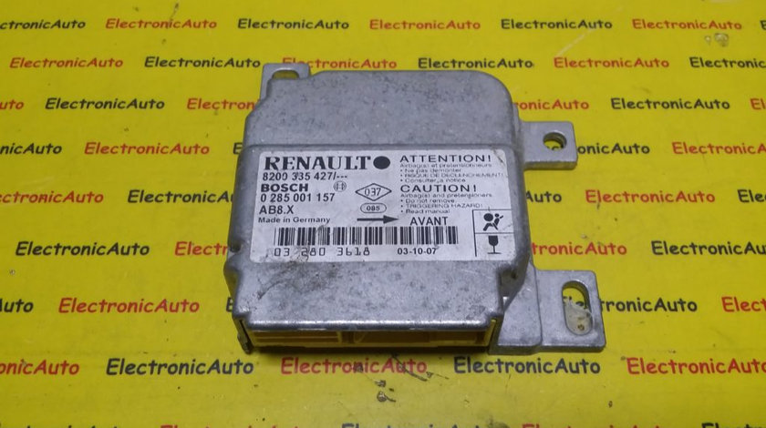 Calculator Airbag Renault Clio 2, 8200335427, 0285001157