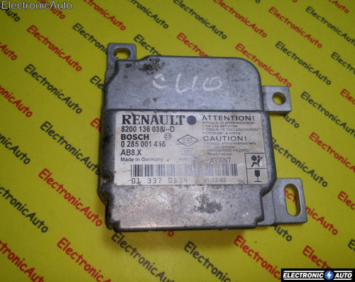 Calculator airbag Renault Clio 8200136038D