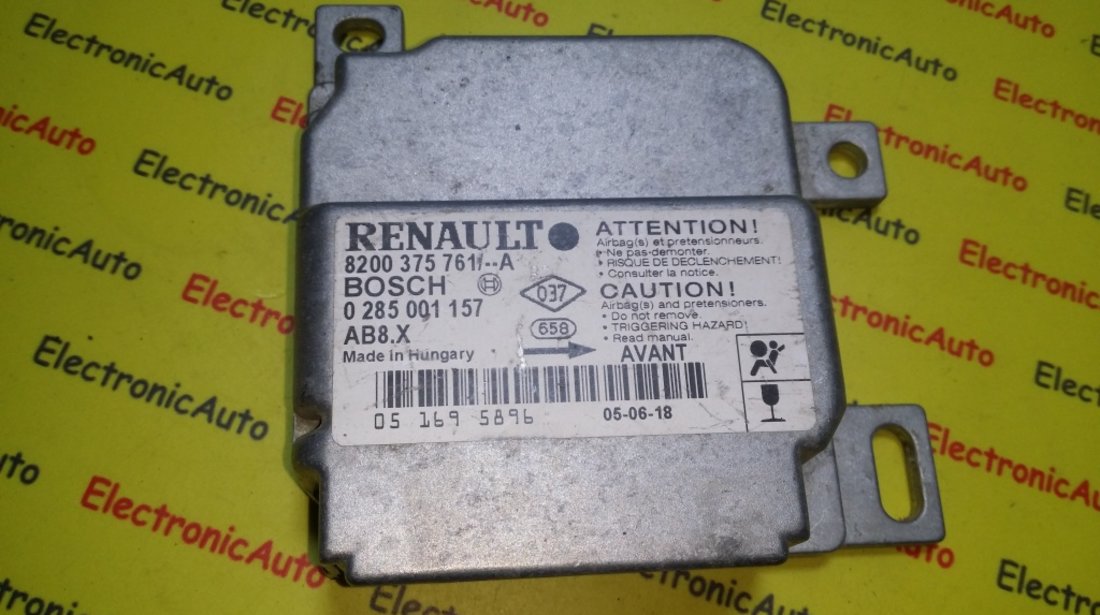 Calculator airbag Renault Clio 8200375761A