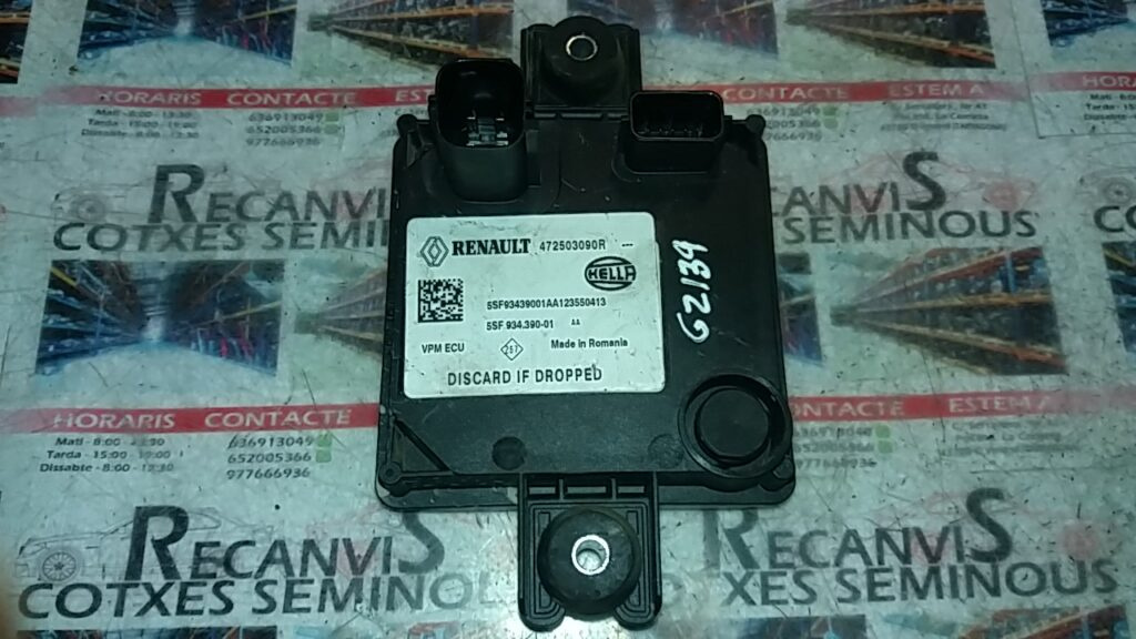 Calculator AIRBAG RENAULT FLUENCE 472503090R / 5SF934390-01 AA / 5SF934390 01 AA / 5SF93439001AA472503090R / 5SF934390-01 AA / 5SF934390 01 AA / 5SF93439001AA