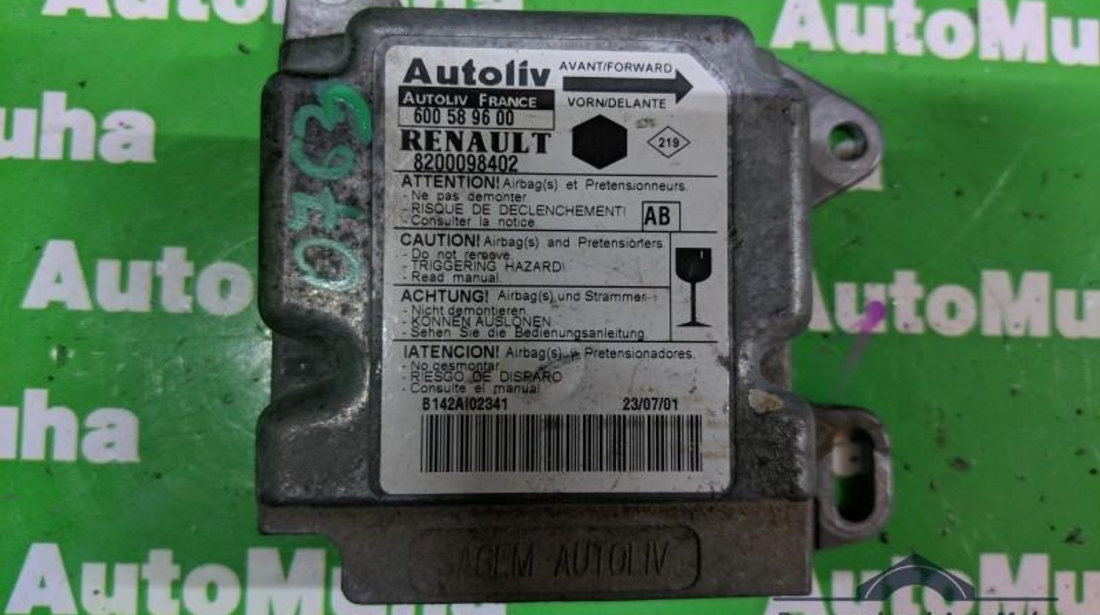 Calculator airbag Renault Kangoo (1997->) 8200098402