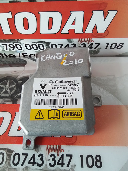 Calculator Airbag Renault Kangoo 2 (2007-2013) 1.5 Motorina 2010, 8201214996 / 2841171203