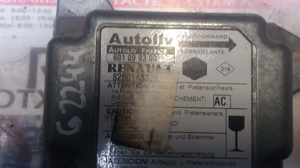 Calculator AIRBAG RENAULT KANGOO 8200148339 / 6010993008200148339 / 601099300