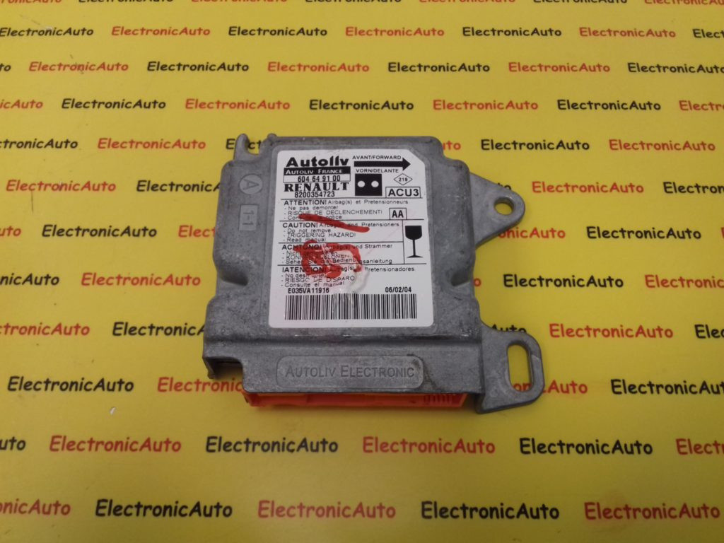 Calculator Airbag Renault Kangoo, 8200354723, 604649100