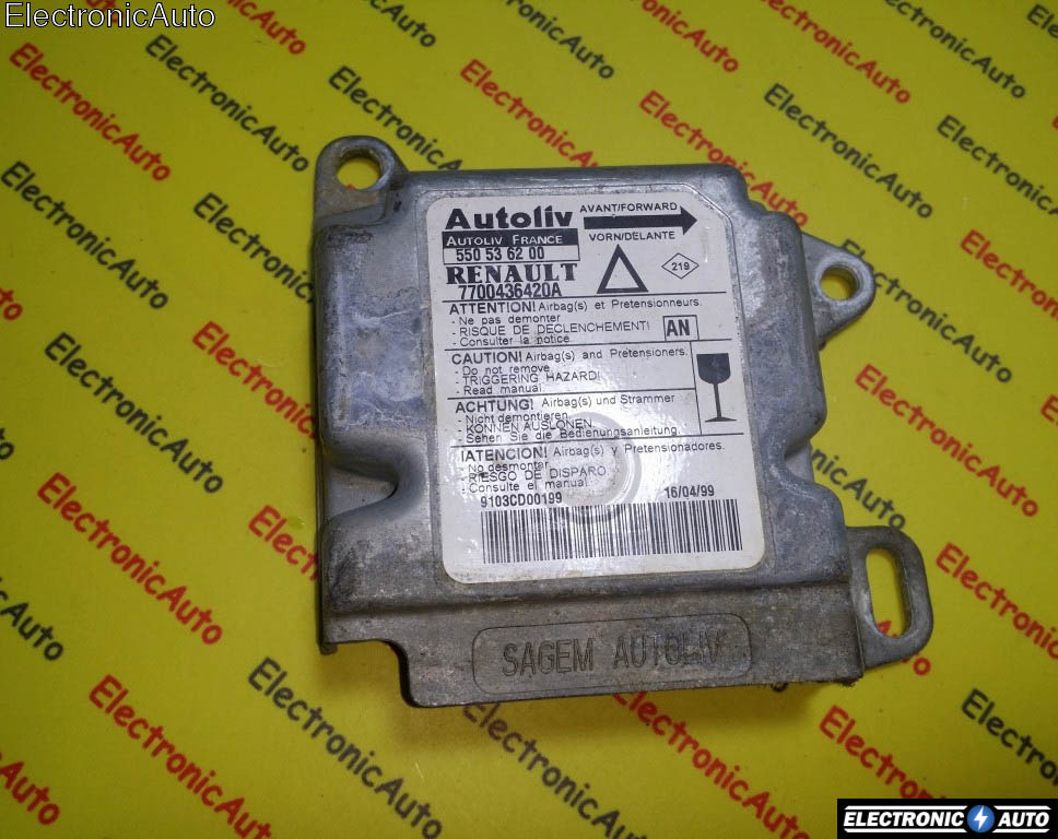 Calculator airbag Renault Laguna 7700436420A