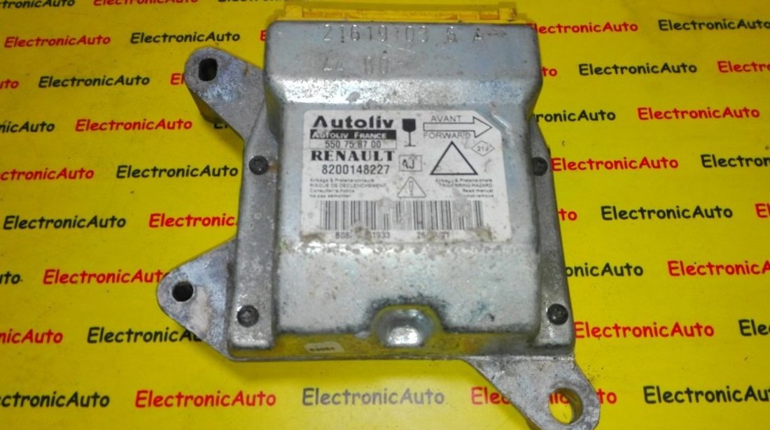 Calculator airbag Renault Laguna 8200148227