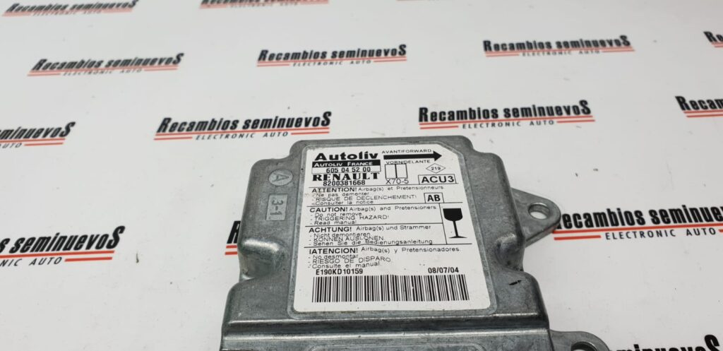 Calculator AIRBAG RENAULT MASTER 3, 8200381668, 605045200,