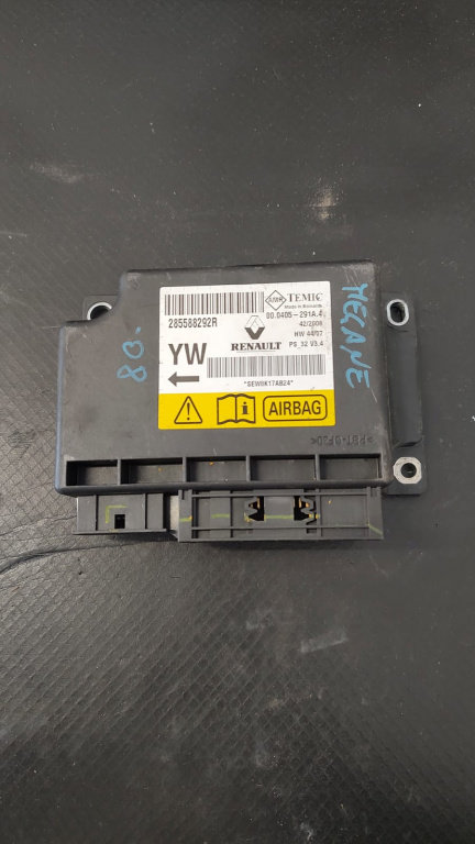 Calculator Airbag , Renault Megane 3 COD 285588292R FACTURA SI GARANTIE