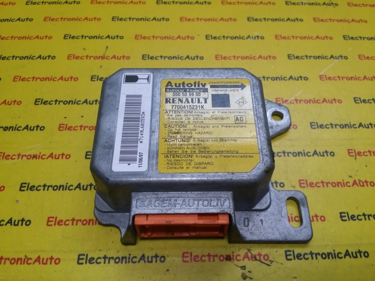 Calculator Airbag Renault Megane 550509900, 7700415231K
