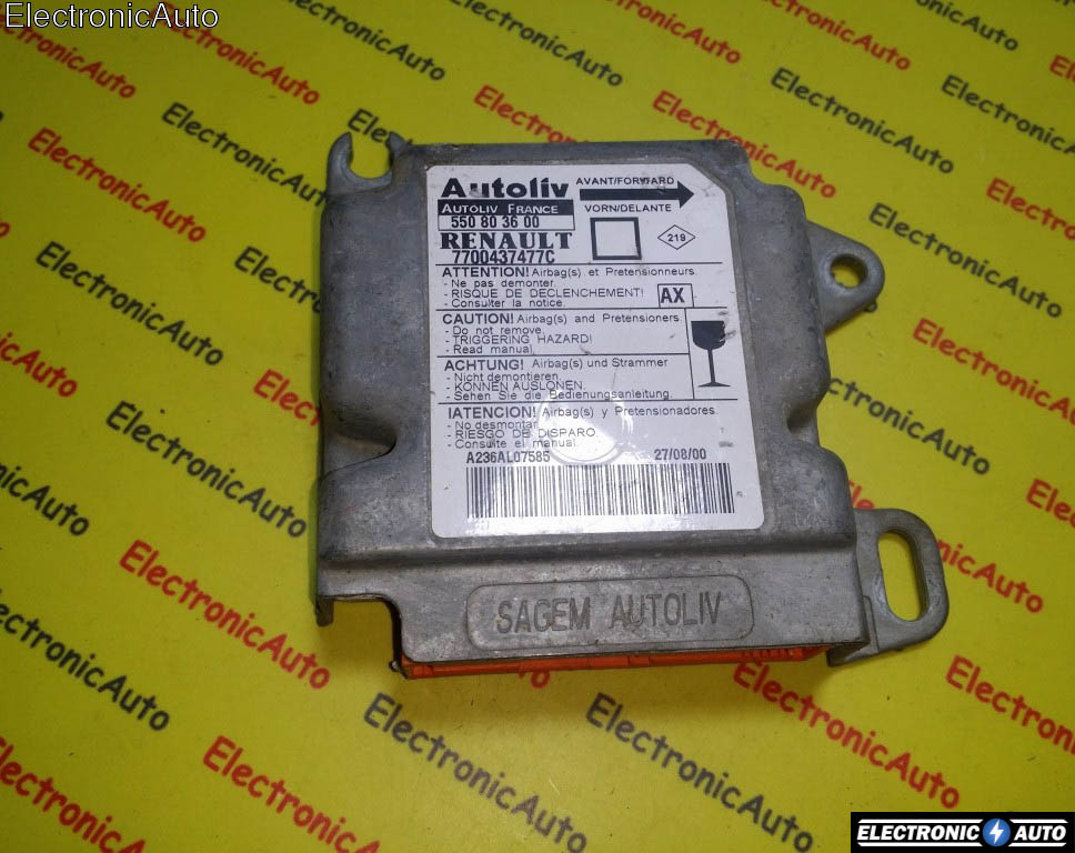 Calculator airbag Renault Megane 550803600 7700437477C