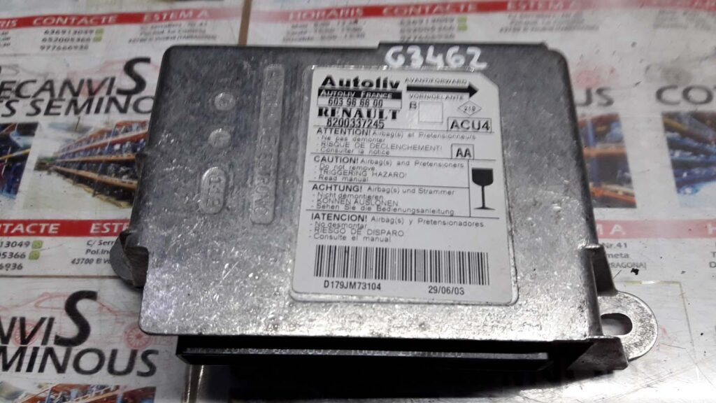 Calculator AIRBAG RENAULT MEGANE 603 98 88 00 / 603988800 / 8200337245603 98 88 00 / 603988800 / 8200337245