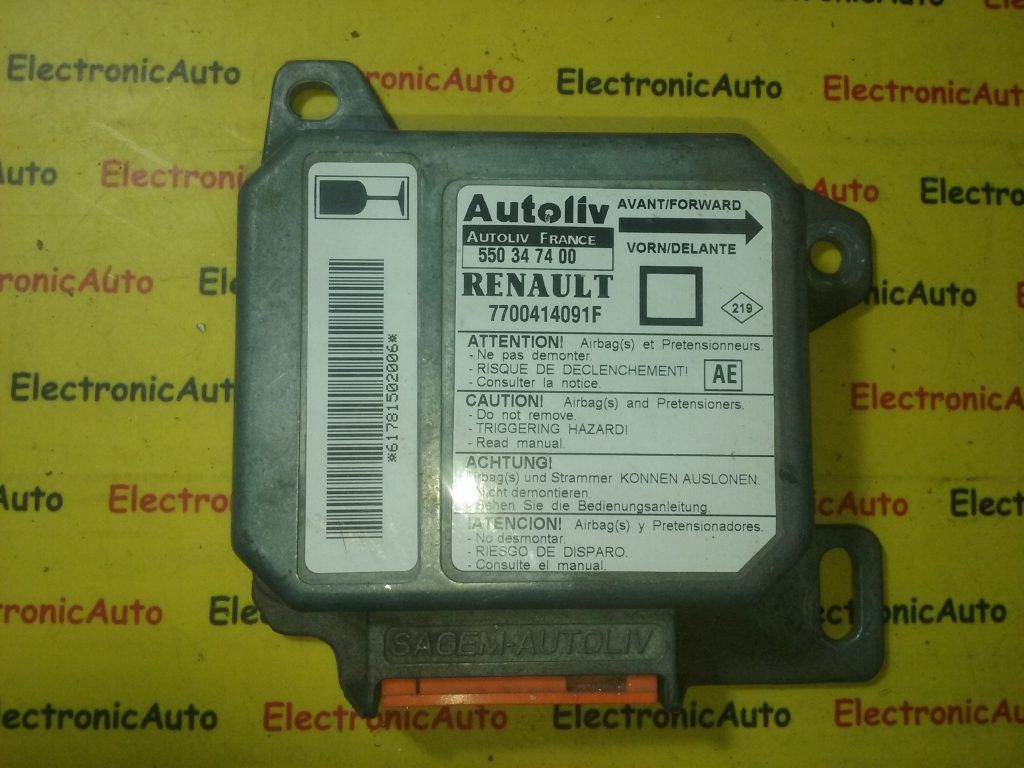 Calculator airbag Renault Megane 7700414091F