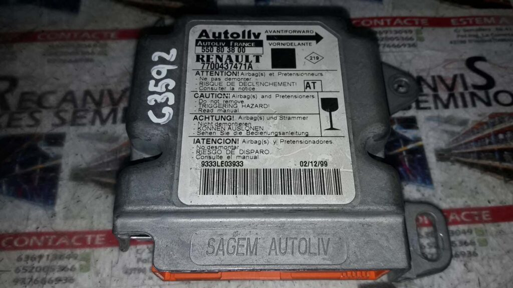 Calculator AIRBAG RENAULT SCENIC 7700437471A / 550 80 38 00 / 5508038007700437471A / 550 80 38 00 / 550803800