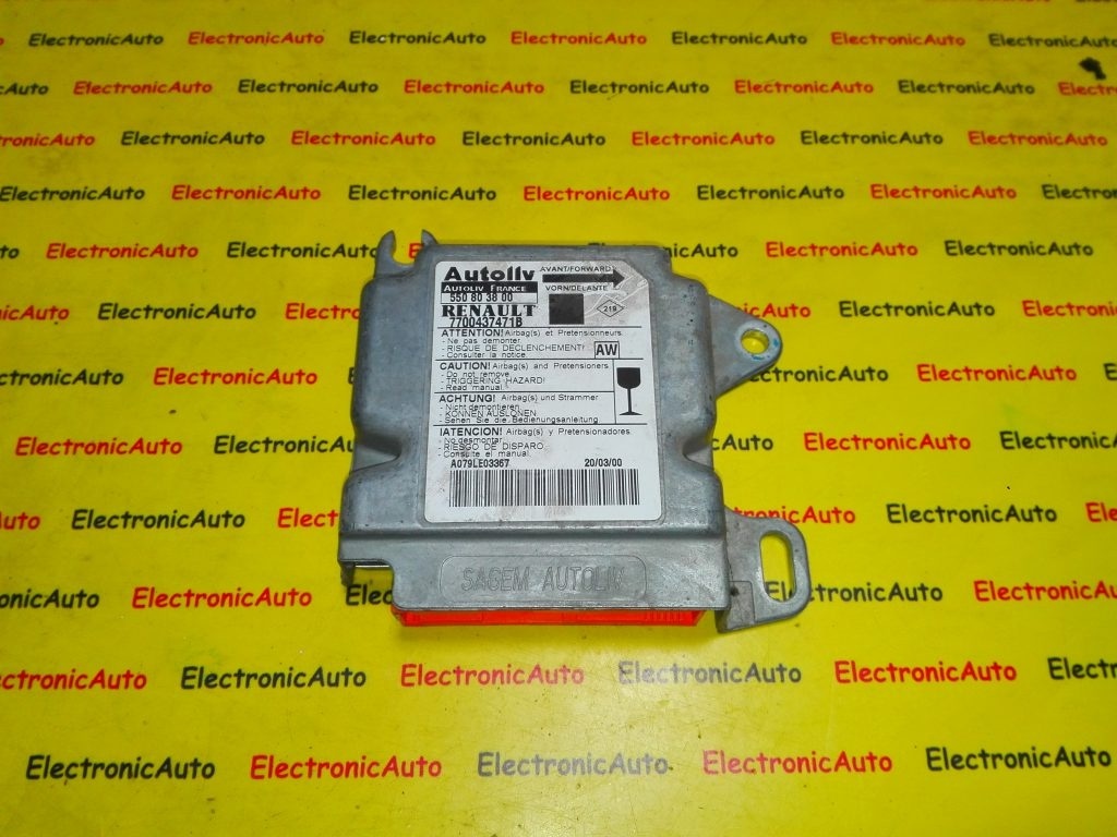 Calculator airbag Renault Scenic 7700437471B