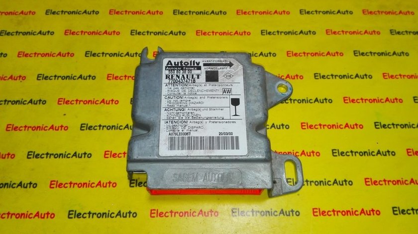 Calculator airbag Renault Scenic 7700437471B