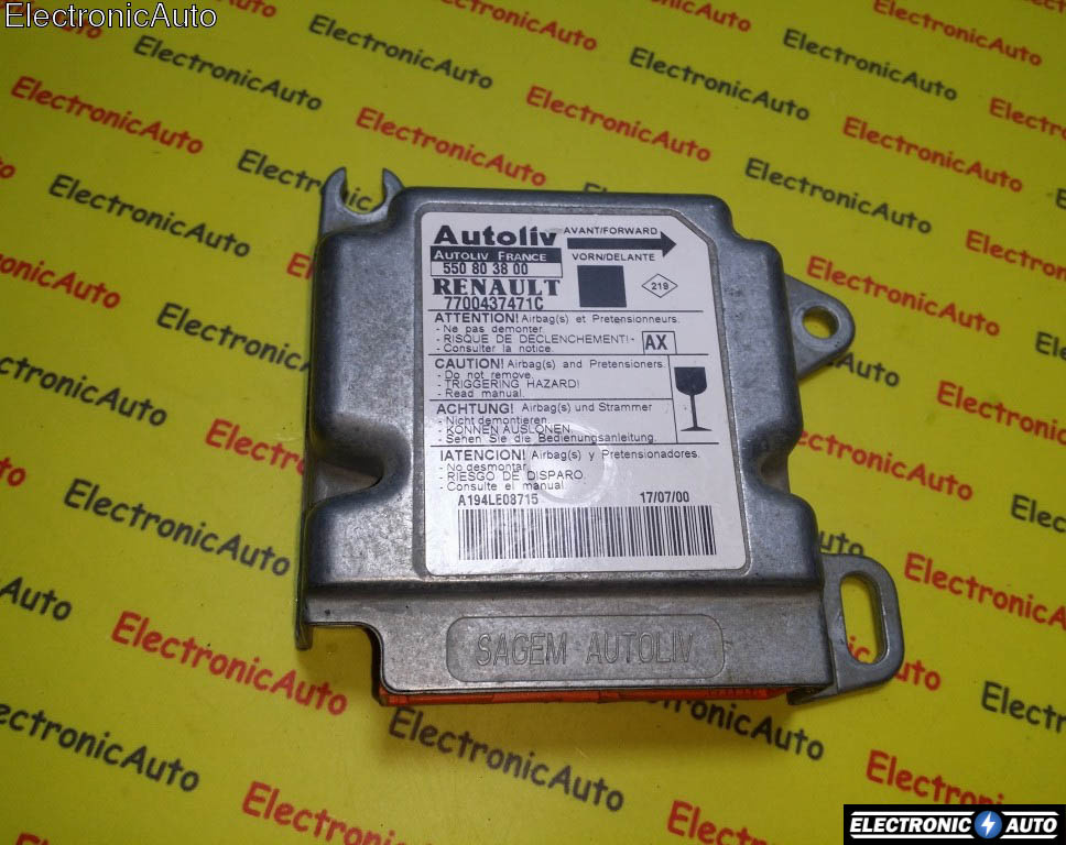 Calculator airbag Renault Scenic 7700437471C