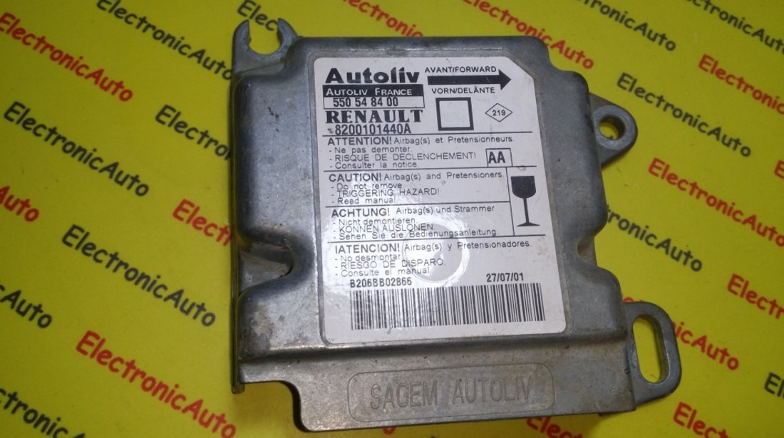 Calculator airbag Renault Scenic 8200101440A