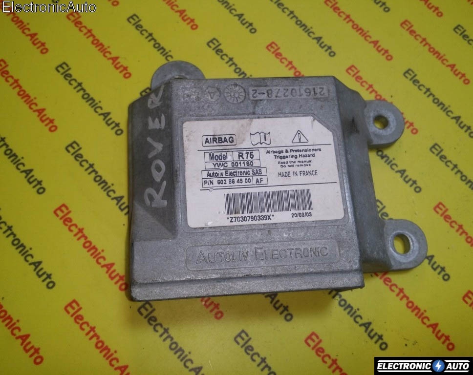 Calculator airbag Rover 75 602864900 YWC 001160