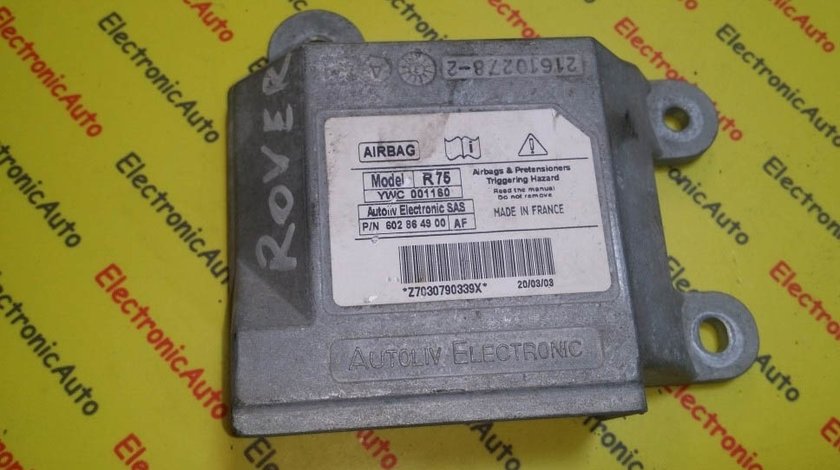 Calculator airbag Rover 75 602864900 YWC 001160