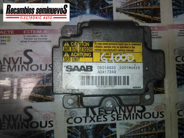 Calculator AIRBAG SAAB 9 05018833 / A041734905018833 / A0417349