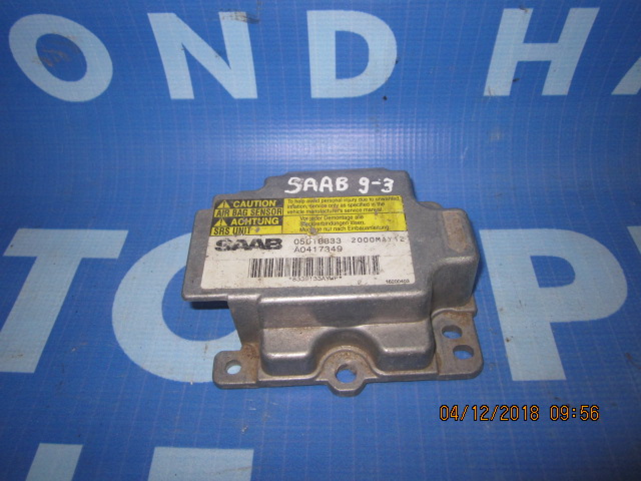 Calculator airbag Saab 9-3; 05018833