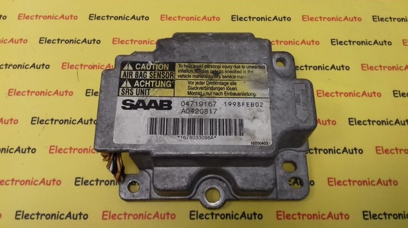 Calculator Airbag Saab 9-3 900, 04719167