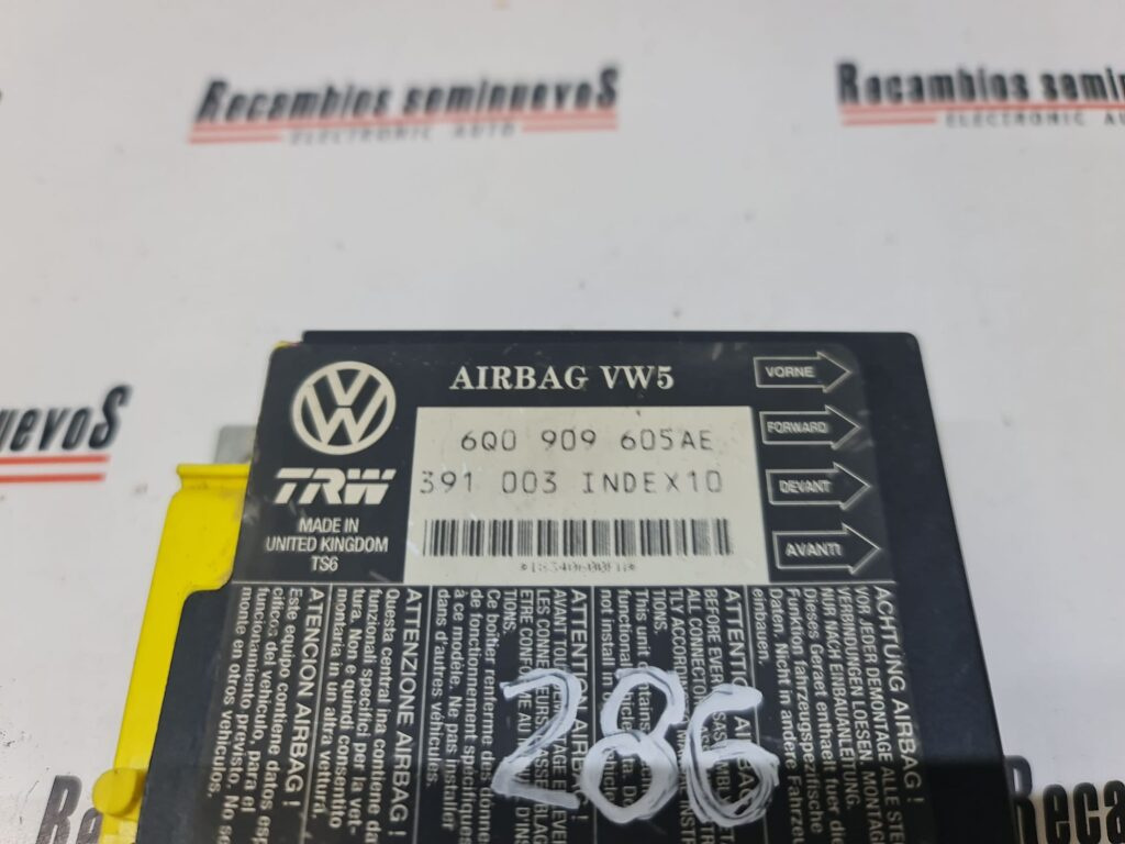 Calculator AIRBAG SEAT IBIZA 6Q0 909 605 AE / 6Q0909605AE / 391 003 / 391003 / INDEX 10 / INDEX106Q0 909 605 AE / 6Q0909605AE / 391 003 / 391003 / INDEX 10 / INDEX10
