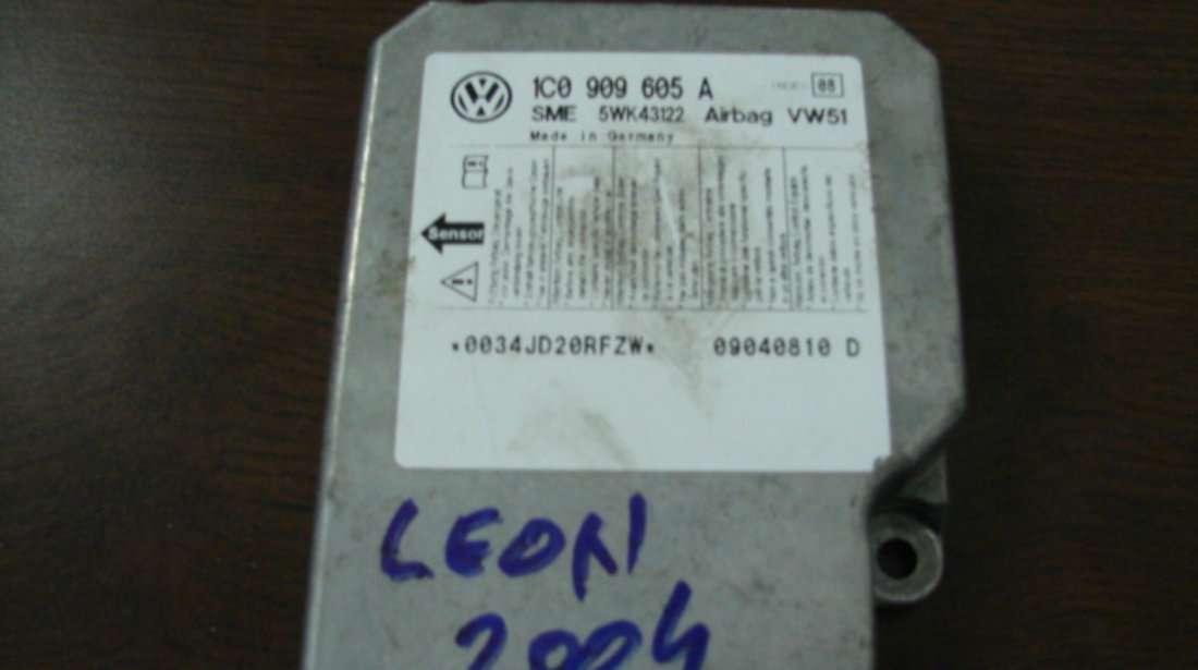 Calculator airbag Seat Leon 1M [1999 - 2005] Hatchback 1.4 MT (75 hp) (1M1)