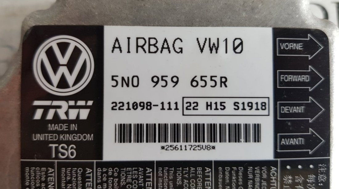 Calculator airbag Seat Leon Facelift 5n0959655r