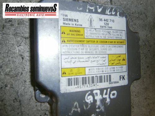 Calculator AIRBAG SIEMENS CHEVROLET AVEO 96 442 710 / 96442710 / 5WY6 7040 / 5WY6704096 442 710 / 96...