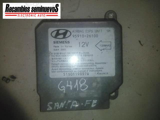 Calculator AIRBAG SIEMENS HYUNDAI SANTA FE 95910-26100 / 95910 26100 / 9591026100 / 5WK4 2951 / 5WK42951 / 4601040695910-26100 / 95910 26100 / 9591026100 / 5WK4 2951 / 5WK42951 / 46010406