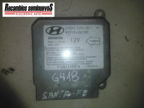 Calculator AIRBAG SIEMENS HYUNDAI SANTA FE 95910-26100 / 95910 26100 / 9591026100 / 5WK4 2951 / 5WK4...