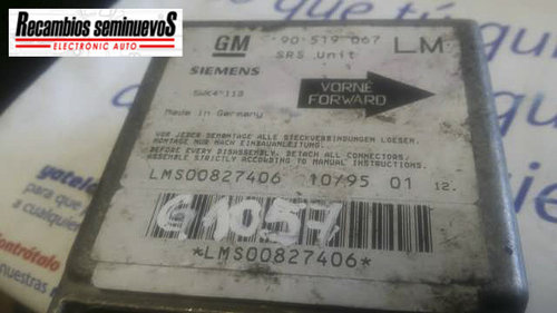Calculator AIRBAG SIEMENS OPEL ASTRA 90519067 LM / 90519067LM / 5WK4 113 / 5WK411390519067 LM / 9051...