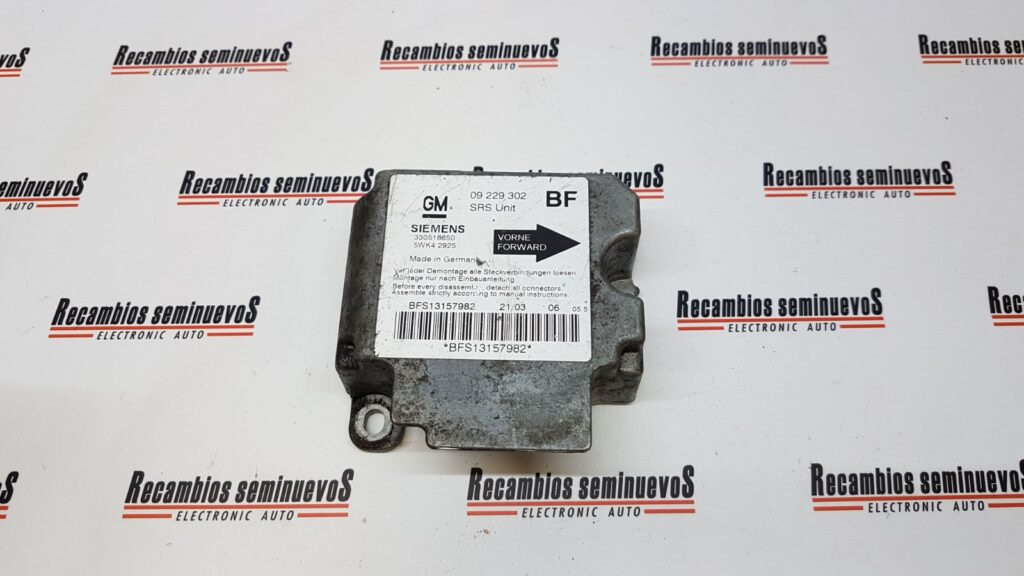 Calculator AIRBAG SIEMENS OPEL ASTRA G 09 229 302 BF / 09229302BF / 330518650 / 5WK4 2925 / 5WK4292509 229 302 BF / 09229302BF / 330518650 / 5WK4 2925 / 5WK42925