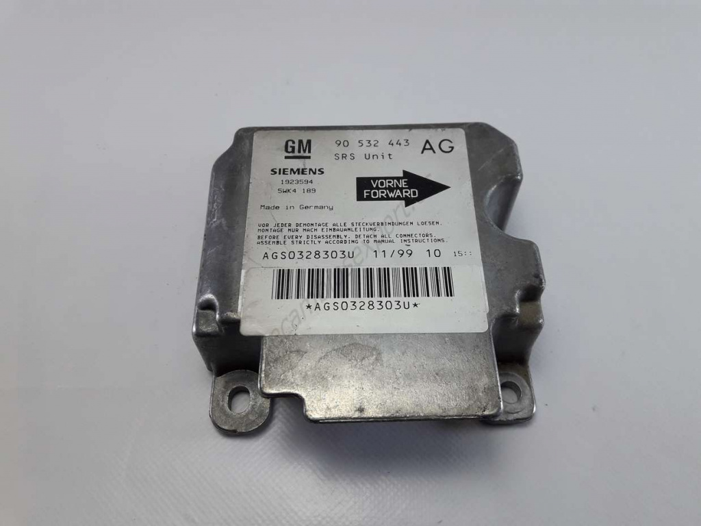Calculator AIRBAG SIEMENS OPEL CORSA B 90532443 AG / 90532443AG90532443 AG / 90532443AG