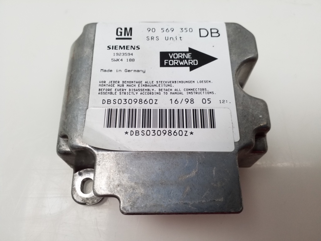Calculator AIRBAG SIEMENS OPEL VECTRA 90 569 350 DB / 90569350DB / 5WK4 188 / 5WK418890 569 350 DB / 90569350DB / 5WK4 188 / 5WK4188