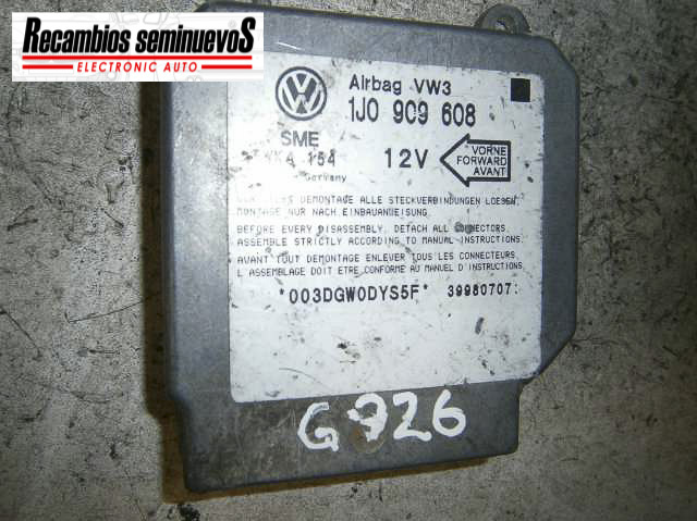 Calculator AIRBAG SIEMENS VOLKSWAGEN GOLF 4 1J0 909 608 / 1J09096081J0 909 608 / 1J0909608