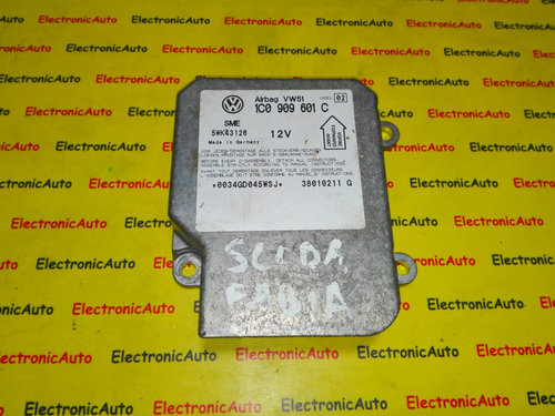 Calculator airbag Skoda Fabia 1C0909601C INDEX 02