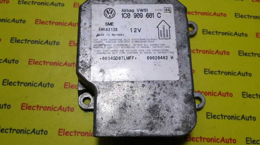 Calculator airbag Skoda Fabia 1C0909601C INDEX 04