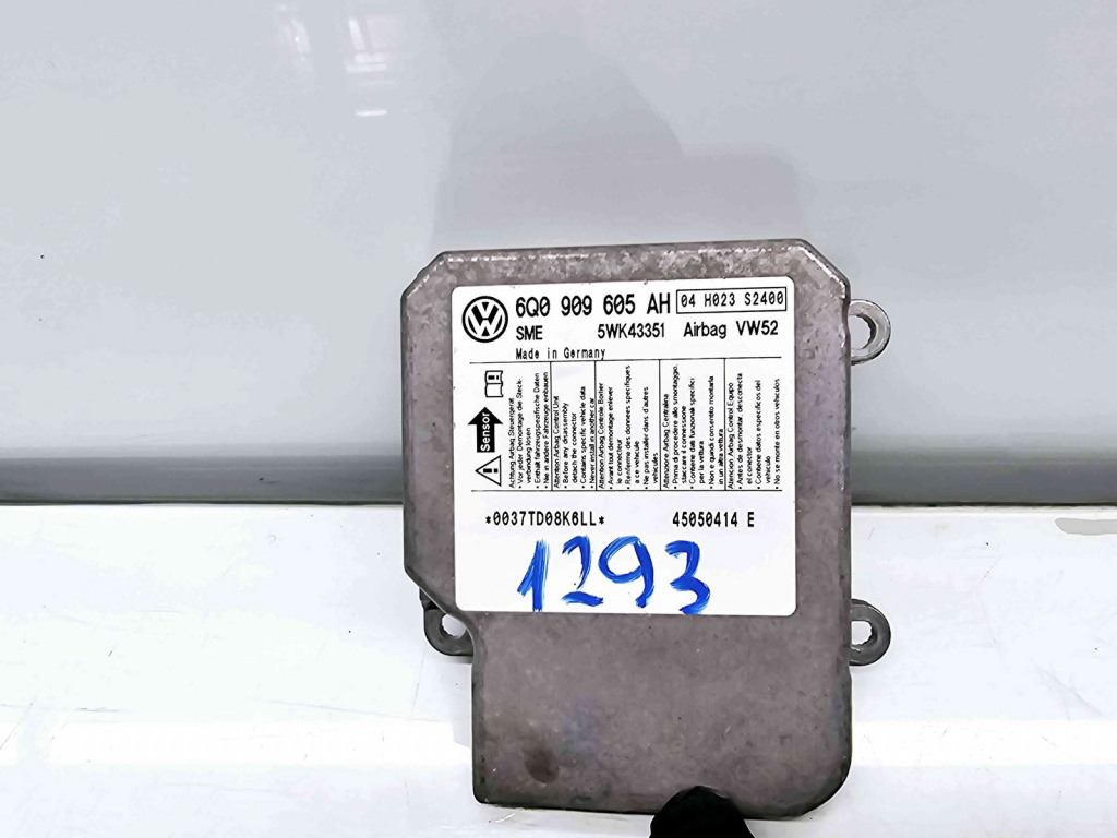 Calculator airbag Skoda Octavia 2 (1Z3) [Fabr 2004-2013] 6Q0909605AH 1.9 TDI BJB 77KW / 105CP