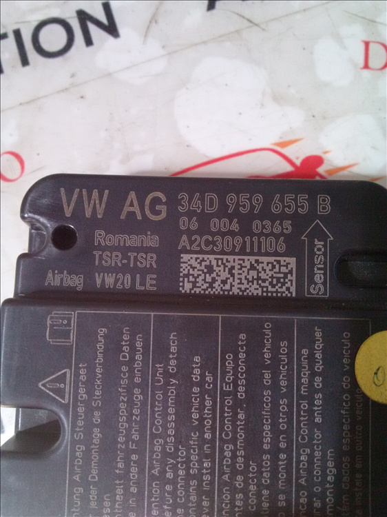 Calculator airbag SKODA RAPID