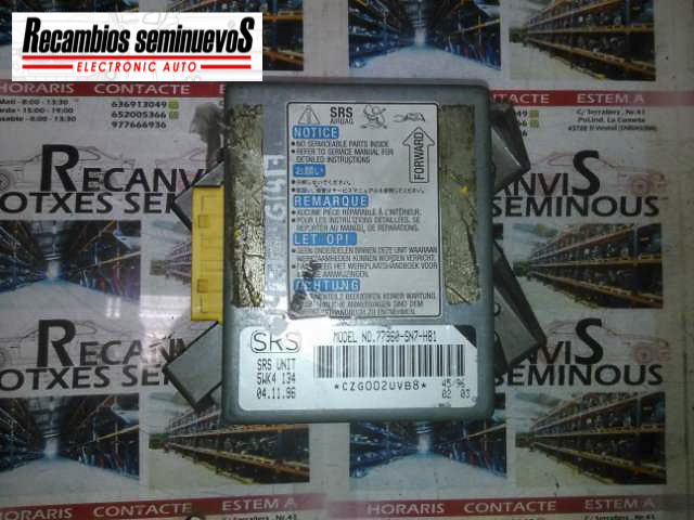 Calculator AIRBAG SRS HONDA ACCORD 77960SN7H81 / 5WK413477960SN7H81 / 5WK4134