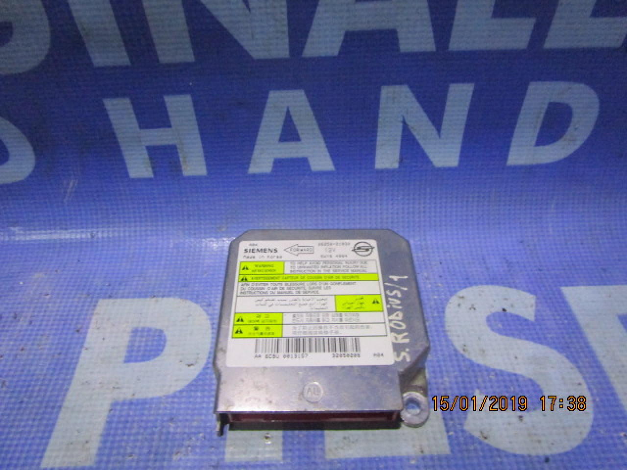 Calculator airbag Ssangyong Rodius; 8625021030