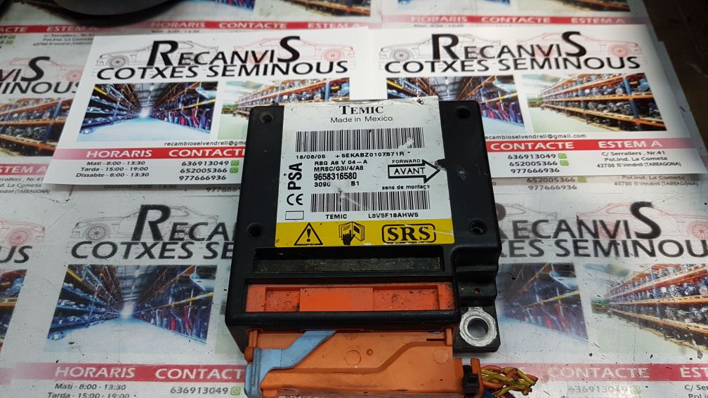 Calculator AIRBAG TEMIC CITROEN C3 96583165809658316580