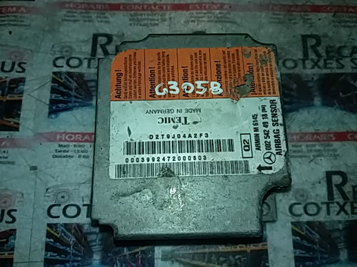 Calculator AIRBAG TEMIC MERCEDES-BENZ W163 002 542 49 18 / 0025424918002 542 49 18 / 0025424918