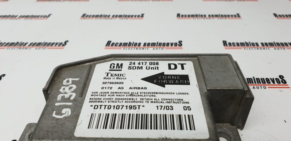 Calculator AIRBAG TEMIC OPEL COMBO 24417008 DT / 24417008DT / 32796393524417008 DT / 24417008DT / 327963935