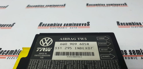 Calculator AIRBAG TRW SEAT IBIZA 6Q0 909 605R / 6Q0909605R / 331 295 / 3312956Q0 909 605R / 6Q090960...