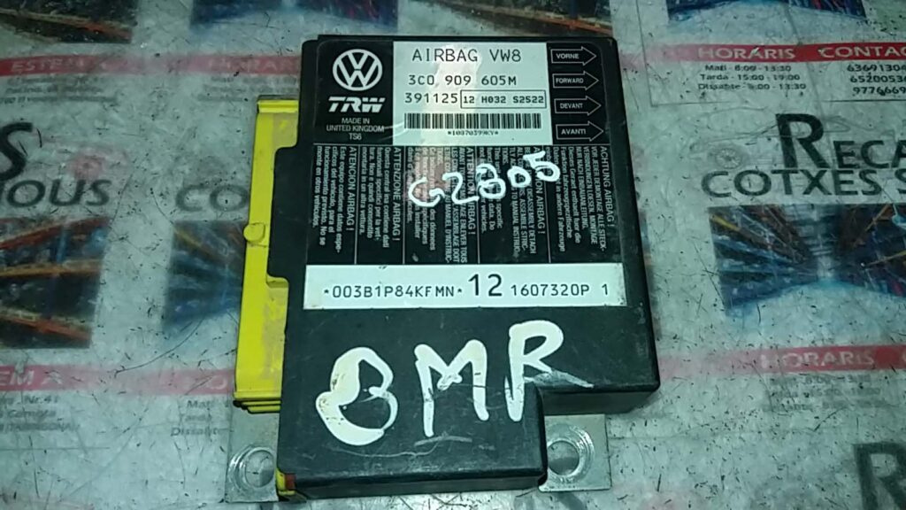 Calculator AIRBAG TRW VOLKSWAGEN PASSAT 3C0 909 605 M / 3C0909605M / 3911253C0 909 605 M / 3C0909605M / 391125
